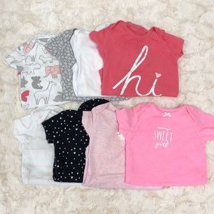 8 pack baby girl onesies